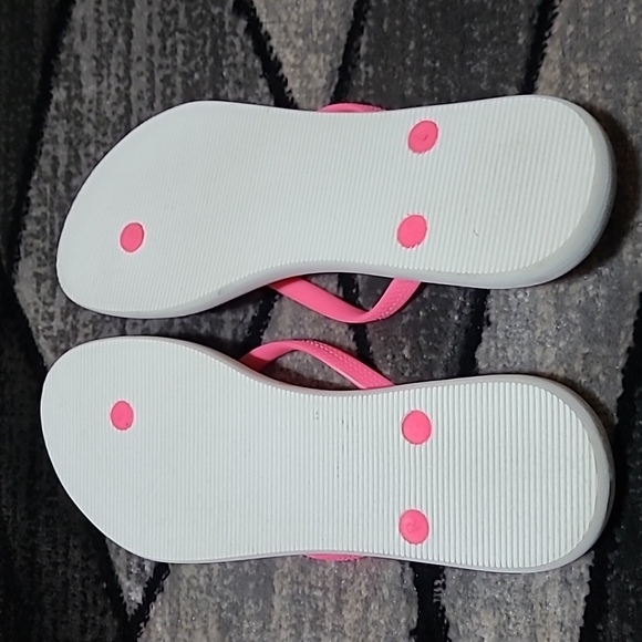 VICTORIA SECRET LOGO SIGNATURE STRIPES FLIP FLOPS SANDALS - Picture 10 of 11